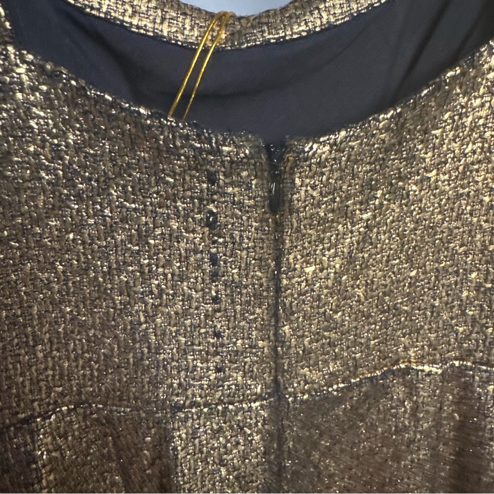 NWT Mestiza New York Jody Midi Gold Dress Sz 4 - Picture 12 of 14